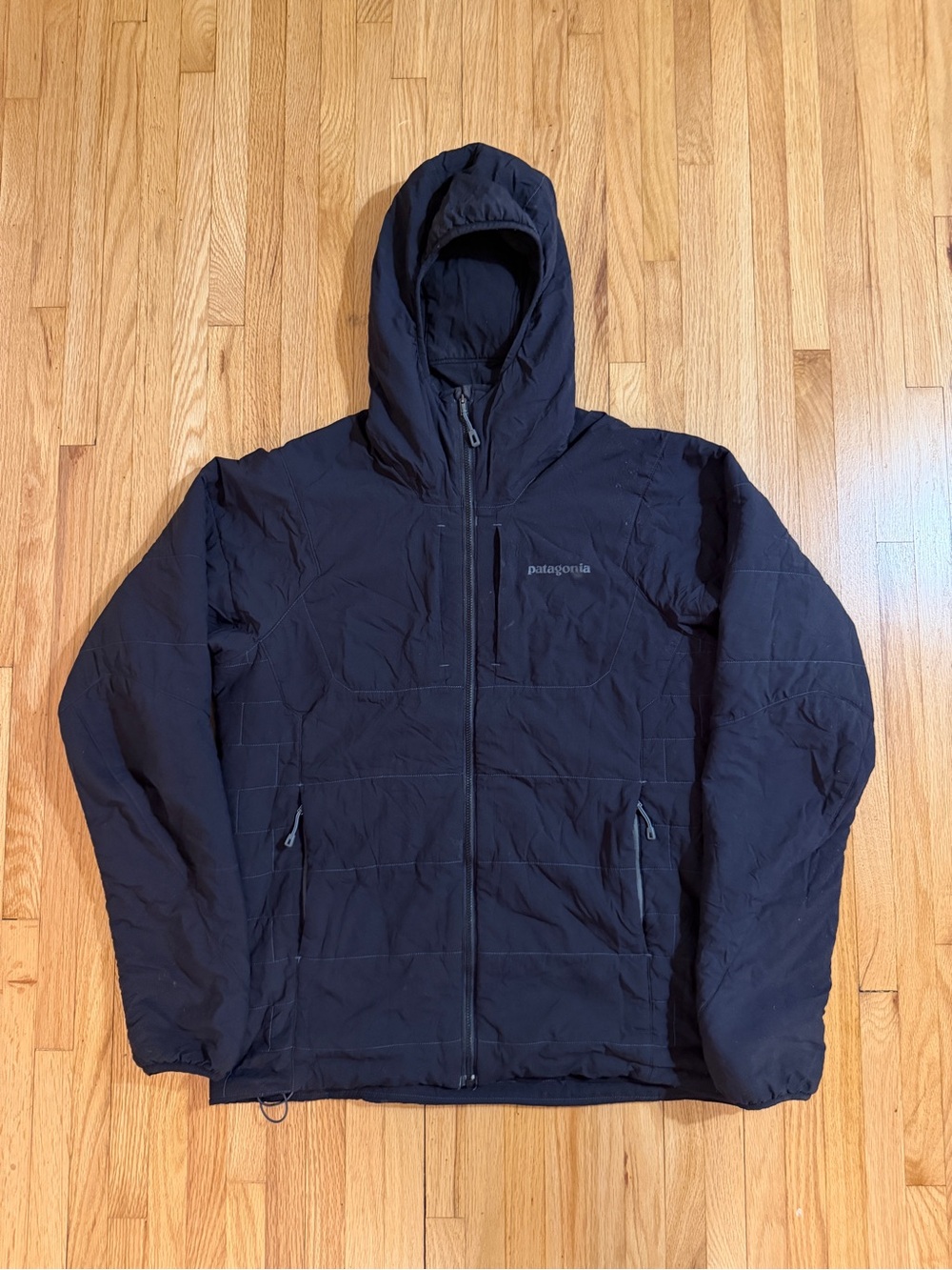 Patagonia Men's Hooded Puffer Jacket - Navy